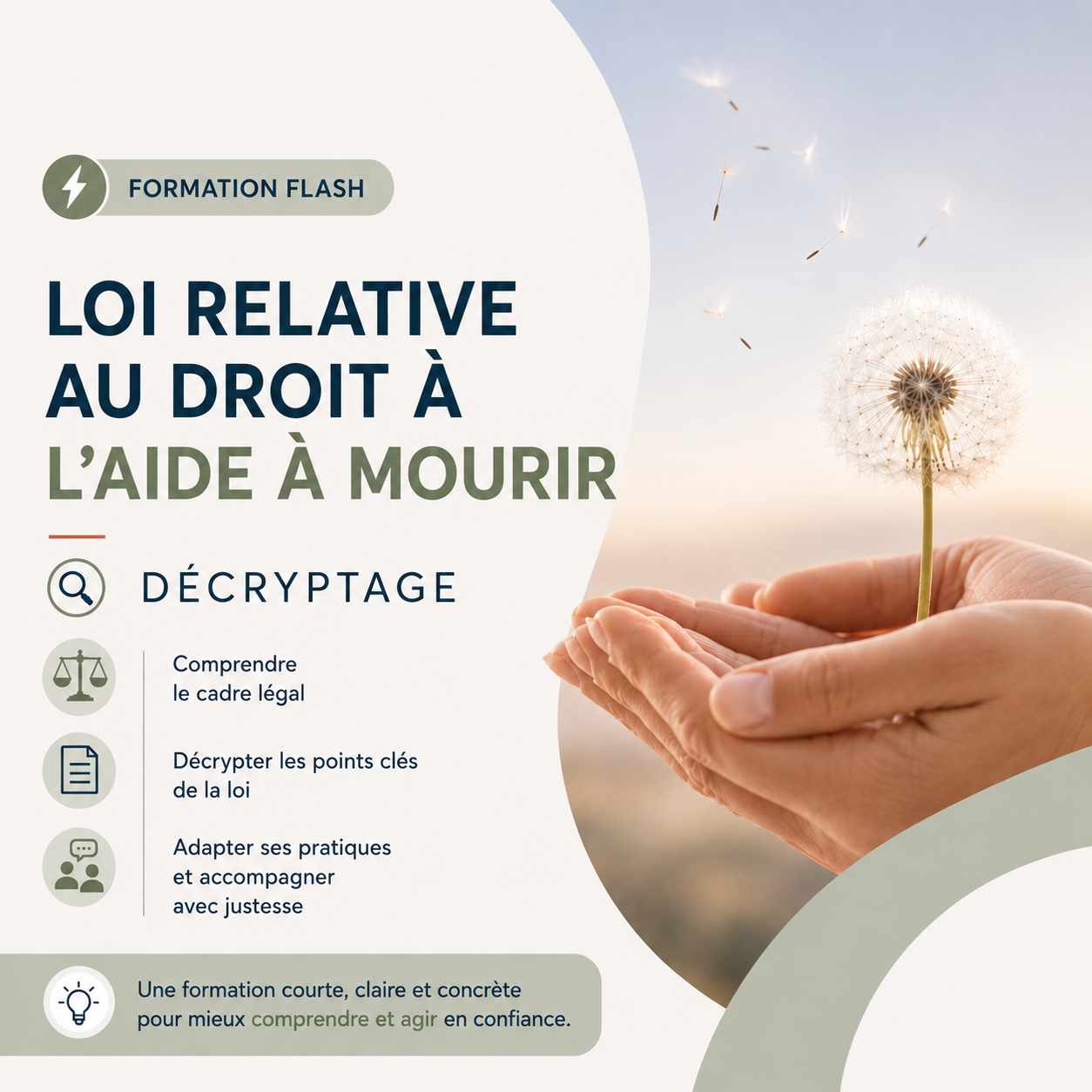 Formation flash (en visio) : Loi relative au droit à l&rsquo;aide à mourir – Décryptage